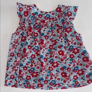 Jacadi Liberty Print Sleeveless Top